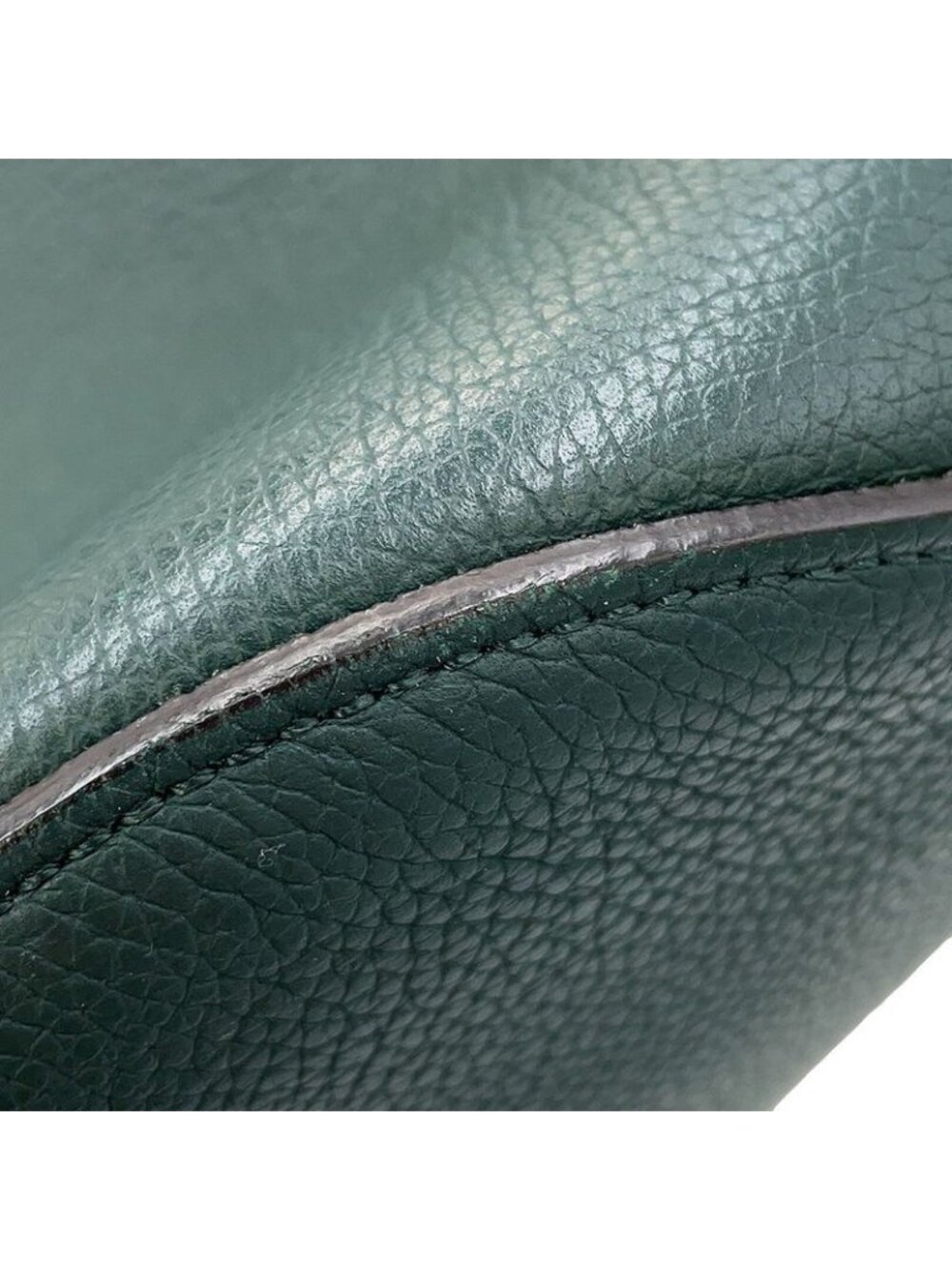 ★SOLD★ Celine Handbag Big Bag Nano Bucket 2-Way Dark Green - Picture 8 of 10